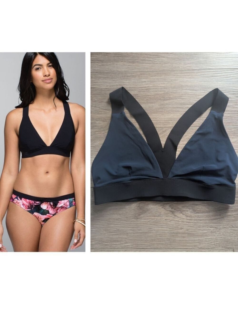 Lululemon | Sandy Savasana Swim Top In Black / Inkwell